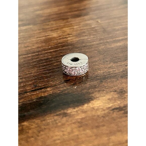 Pandora Pink Pave Cz Elegance Clip Charm - Picture 3 of 3